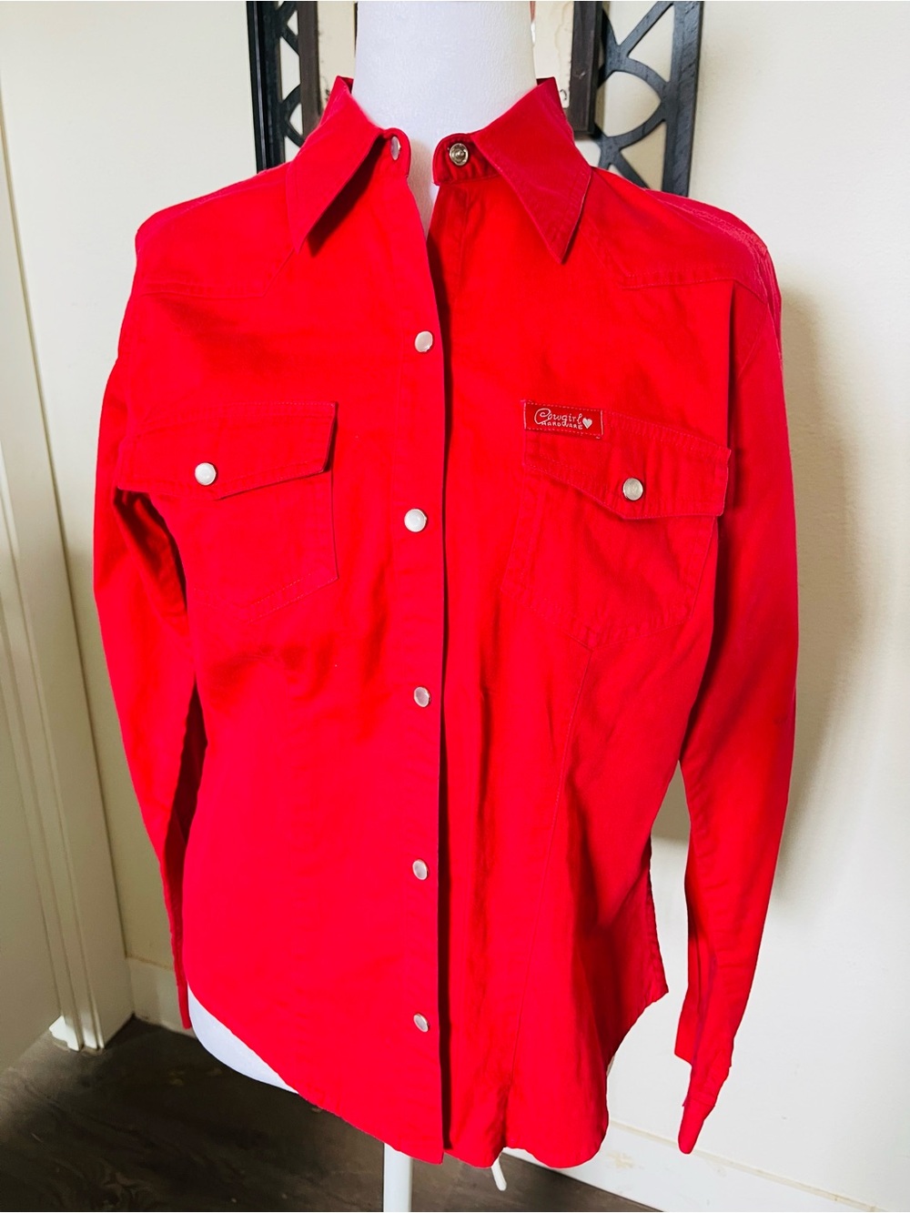 VINTAGE Cowgirl Hardware Women’s Western Rodeo Pearl Snap Shirt